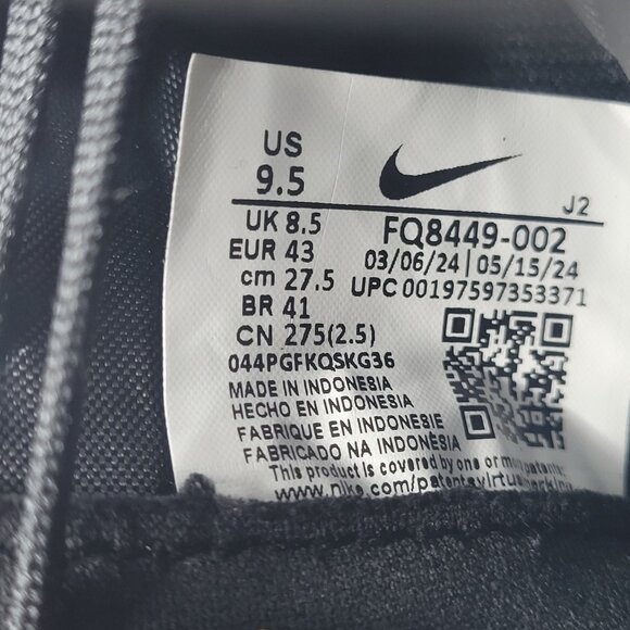 Nike Zoom Mercurial Vapor 16 Academy Tf Black-Deep Jungle Sz 9.5 [FQ8449-002] - Picture 9 of 16